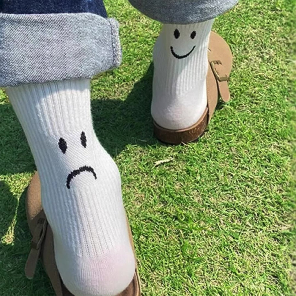 Soxy™ Happy Sad Face Crew Socks