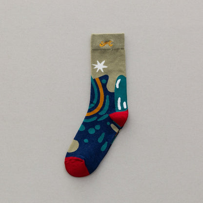 Soxy™ Abstract Graphic Artsy Print Socks