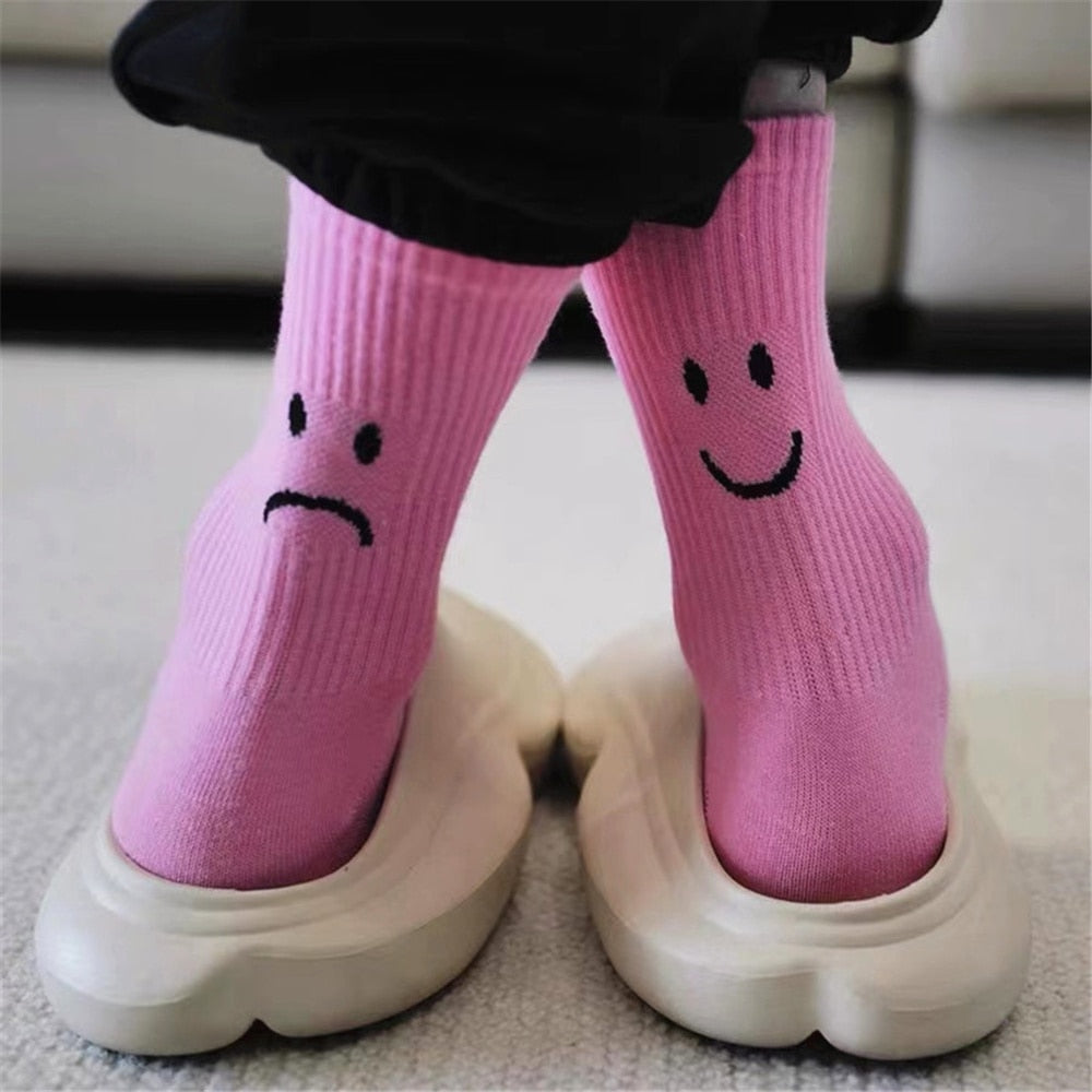 Soxy™ Happy Sad Face Crew Socks