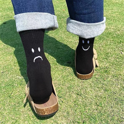 Soxy™ Happy Sad Face Crew Socks