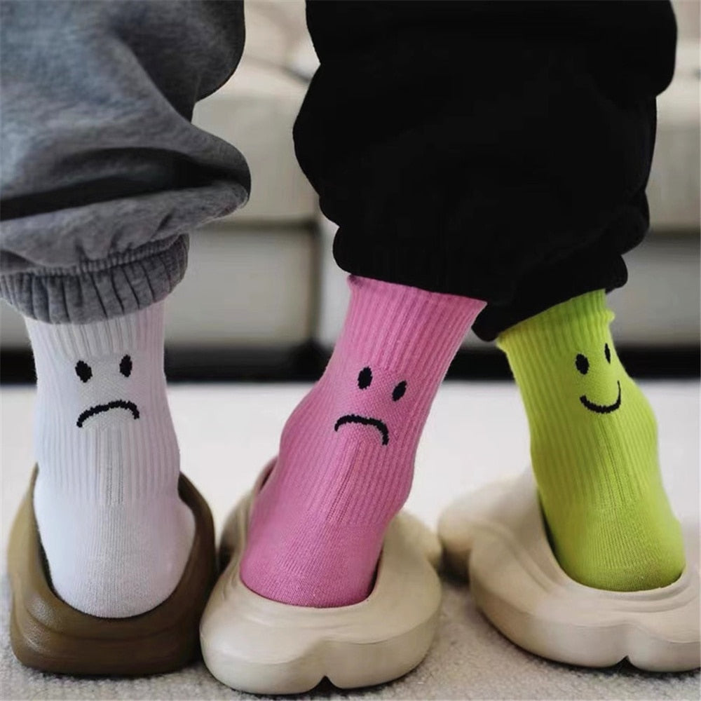 Soxy™ Happy Sad Face Crew Socks